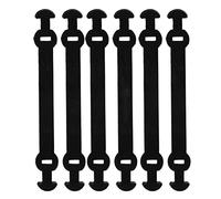 Adfaga Racket Tennis Vibrazione Damener Shock Silicone Assorbitore Design a Fibbia Lunghi per Sport da Esterno 6 Pezzi Impostare Una riduzione delle Vibrazioni comode Resistenti (Nero)