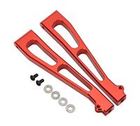 Adfaga RC Auto Front Upper Swing ARM ALUMINUM ALLUMINO Sostituzione in lega Aggiornamento sospensione durevole per prestazioni ad alte prestazioni per il set di 2 pc per camion JLB (Rosso)