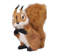 Adfaga Realistico peluche scoiattolo simulazione realistica animale farcito arredamento per camera casa giardino ornamento morbido regalo carino 16 cm
