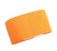 Adfaga Regolable Soccer Armband, Nylon Elastic, Team Sports Player Band per Arbitro di Calcio, Partita, Partita di Gruppo all'aperto (Orange)