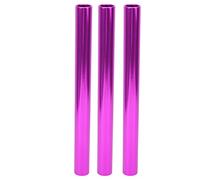 Adfaga Relay Baton Track E FIELL Sprint Match mantini 3 pc in Lega di Alluminio elettro -Leggero Accessori Sportivi a Cavo Resistente (Viola)