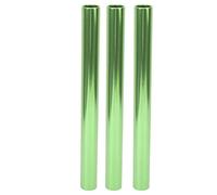Adfaga Relay Baton Track E FIELL Sprint Match mantini 3 pc in Lega di Alluminio elettro -Leggero Accessori Sportivi a Cavo Resistente (Verde)