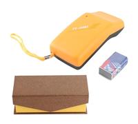 Adfaga Rilevatore di aghi portatile professionale Scanner per metalli ad alta sensibilità per abbigliamento Tessili Scarpe Calzini con corpo in plastica 135x65x35mm Include 2 batte