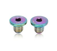 Adfaga RISCHIO Viti leva freno idraulico bicicletta in lega di titanio Bulloni coperchio cilindro olio ad alta resistenza per sistemi frenanti bici M7000 M8000 M9000 M9020 (brillante;3x2,6 mm)