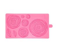 Adfaga Rose Mormo fiore a foglia di silicone per decorazione di cioccolato per torta fai -da -te non lavastoviglie sicuro flessibile resistente rosa 20x12cm