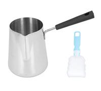 Adfaga Scaldaburro in acciaio inossidabile Pentola riscaldante per caffè 1000 ml con beccuccio per sciogliere il burro Scaldare la salsa per preparare il caffè Latte Art Home Cafe