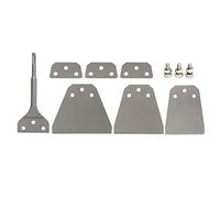 Adfaga Scalpello per rimozione piastrelle Kit raschietto per pareti per pavimenti resistente di livello professionale con lame ultra sottili e hardware di montaggio per martello el