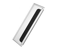Adfaga Scrivania quadrata in alluminio per computer, cavo ordinato, foro per inserimento, coperchio superiore, qualità premium, durevole soluzione di gestione dei cavi per scrivani (Grande 11 cm/4,33