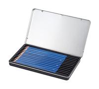 Adfaga Set di 12 matite professionali per schizzi, matite da disegno con asta esagonale in legno premium per artisti, che schizzano ritratti di personaggi con scatola di latta