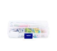 Adfaga Set di 56 ferri da maglia premium per uncinetto, kit completo di strumenti per lavorare a maglia con metro a nastro, portamaglie, per appassionati di maglia, principianti,