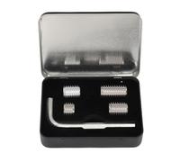 Adfaga Set di Pesi per Stecche da Biliardo Professionali, Set di 4 contrappesi da Biliardo Regolabili, 0,3 oz, 0,5 oz, 1,0 oz, 1,5 Once per Stecche Cuetec, Struttura in Alluminio c