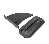 Adfaga Set di pinne per tavola da surf in PVC premium Tipo di inserto con fibbia Pinne ad alte prestazioni per il surf Kayak Canoa Tavole corte lunghe Nero 22x18 cm 331 g Accessori