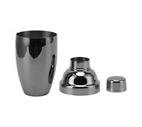 Adfaga Set shaker per cocktail da bar professionale Tazza da barman in acciaio inossidabile 304 per cocktail Tè al latte Bevande miste Antiruggine Lavabile in lavastoviglie 2 pezzi (Nero placcato)