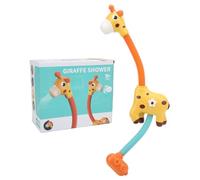 Adfaga Soffione doccia per bagno elettrico Giraffa Doccia Bagno Spruzzo d'acqua Materiale plastico sicuro Design simpatico cartone animato per divertimento durante il bagnetto di e