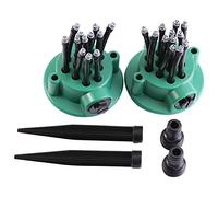 Adfaga Sprinkler regolabili da giardino Risparmio di ugelli spray flessibili di irrigazione del prato per i padelle di orti 2 pezzi verdi 2pc verdi