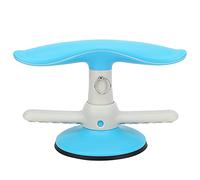 Adfaga Staffa Sit Up Supporto per esercizi addominali Attrezzatura fitness regolabile con forti ventose per allenamento in palestra a casa Base antiscivolo in gomma morbida blu lar