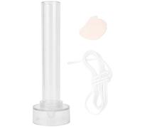 Adfaga Stampo per candele in plastica trasparente di alta qualità con copertura in metallo per candele da chiesa fai-da-te, 3 dimensioni incluse 2,5x15 cm 5x10 cm 7x10 cm (Palo dritto superiore della