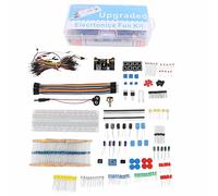 Adfaga Starter kit di componenti elettronici con 830 punti di collegamento Breadboard Resistori Condensatori Diodi LED per programmazione R3 Apprendimento di progetti fai da te Ass