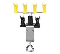 Adfaga Supporto per aerografo professionale, supporto per stazione di pistola a spruzzo, plastica resistente, metallo, 4 staffe per artisti, artigiani, banco di lavoro, organizer p