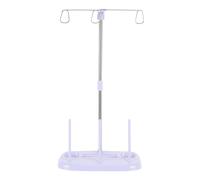 Adfaga Supporto per rocchetto di filo da ricamo a 3 coni Organizzatore per macchina da cucire resistente per sarti domestici Materiale PE premium Verde viola 14,17x7,68 pollici (Viola)