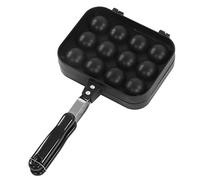 Adfaga Takoyaki Grill Pan Double Sided Polpo Polpetta Pan 12 Fori Takoyaki Stampo da Forno Vassoio in Lega di Alluminio Antiaderente di Casa Strumento di Cottura