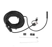 Adfaga Telecamera per endoscopio industriale Telecamera per periscopio USB da 7 mm HD con 6 luci a LED regolabili Telecamera di ispezione per manutenzione di macchinari idraulici p (A.Kham)