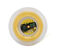 Adfaga Tennis Racket String Polyester 200m Bobina 1,25 mm di Diametro Durevole di Tipo Rigido per Allenamento amatoriale e Pratica Quotidiana (Giallo)