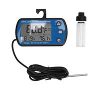 Adfaga Termometro digitale per congelatore per frigorifero con allarme Ampio schermo LCD Monitor accurato della temperatura per laboratorio domestico Farmacia ospedaliera Costruzio