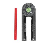 Adfaga Troncatrice professionale Goniometro Cercatore angolare con scala incisa per la lavorazione del legno Carpenteria Edilizia Costruzione in plastica ABS Include matita in tigl