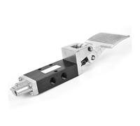 Adfaga Valvola di fondo pneumatica a 2 posizioni a 5 vie G1/4in Interruttore di controllo della pressione dell'aria in lega di alluminio 0,8 MPa per sistemi di automazione industri