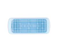 Adfaga Vassoio di ghiaccio in silicone multiuso blu con muffa di ghiaccio rettangolare del coperchio per cottura al forno di sushi silicone design a perdita durevole 26,8x10x2,7 c