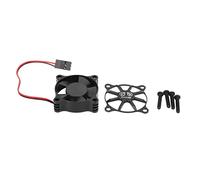 Adfaga Ventole di raffreddamento del motore 35x35mm Lega in alluminio ALTA PRESTAZIONI ALLE PRESENTAZIONE FAST RAST RC Auto ESC di raffreddamento Ventole con copertura per ventola (NERO)