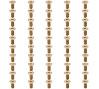 Adfaga Vite a esagono incassato piatto M4 Rame puro 50 pezzi Elementi di fissaggio a testa svasata Hardware Forniture industriali per mobili Macchinari Elettronica Progetti fai da (Fanculo)