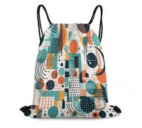 ADFGYERH Borsa con forme e curve, design con cordino aperto, zaino con coulisse comodo e portatile, piccolo zaino adatto per la vita quotidiana, il lavoro in ufficio, i viaggi e altri scenari.