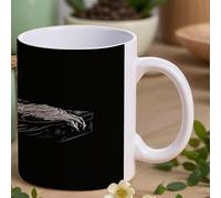 ADFGYERH Tazza con scheletro nella bara, realizzata in ceramica, comoda da tenere, tazza da caffè spessa, regalo di nozze per caffè, tè, cioccolata calda, latte caldo, ecc.