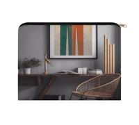 ADFGYERH Trousse per trucchi da donna, portatile, con cerniera, per studio, decorazione per la stanza, borsa da viaggio per cosmetici e pennelli da trucco