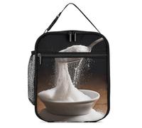 ADFGYERH Zucchero e cucchiaio portapranzo, riutilizzabile, ad alta capacità, borsa per il pranzo per uomini e donne, portatile, isolata, borsa per il pranzo per cantieri, lavoro e uso quotidiano