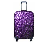 ADFSHIDS Aircraft Fighter Jets Copertura per bagagli elastica lavabile copertura valigia copertura protettiva per bagagli 45-81 cm, Bellissimo glitter viola, X-Large