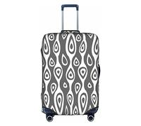 ADFSHIDS Copertura elastica lavabile per valigie con stampe moderne di metà secolo, adatta per bagagli da 45 a 81 cm, Simboli di arte medievale grigio, Large