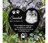 ADFSTONE Cat Memorial Stones, Pet Headstone per i regali di perdita, Animale Grave Markers - Simpatico Dog Regalo, Granito Pet Burial Markers, Garden Stones per il lutto, Cuore