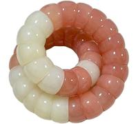 ADFVGG NCHEMDL Fidget Bracelet, Wearable Sensory Beaded Bracelet for Anxiety, Fingertip Rotation Stress Relief Toy, Ideal Gift for Women Men Office & Travel(Tea rose)