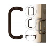 ADGO, Maniglia per Porta D'ingresso, Maniglia Corrimano - per Porte in Legno, Alluminio, PVC e Vetro - Doppio Lato, Marrone M2 300 Alluminio