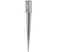 ADGO Supporto Ø 100 x 750 mm per pali rotondi in legno, zincato a caldo