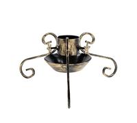 ADGO, Supporto per Albero di Natale - Supporto per Albero di Natale in Metallo, Supporto per Abete Stabile - Resistente alla Corrosione - Pronto all'Uso Senza Montaggio - Piccolo 80mm, Oro