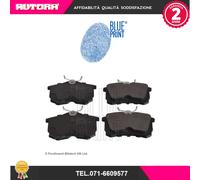 Set di pastiglie freno BLUE PRINT ADH24257, posteriore