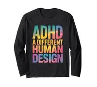 ADHD A Different Human Design Awareness Dichiarazione Citazione Maglia a Manica