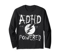 ADHD Attenzione Deficit Hyper Activity Powered T-Shirt Maglia a Manica