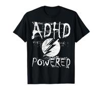 ADHD Attenzione Deficit hyper Activity Powered T-Shirt Maglietta