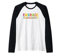ADHD Autism ASD Embrace Neurodiversity Maglia con Maniche Raglan