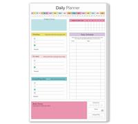 ADHD - Blocco note giornaliero con calendario A5, 14,7 x 21 cm, 50 fogli non datati a strappo, produttività, pianificazione giornaliera e gestione delle attività, lista delle cose da fare